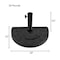 Nature Spring Half Round Umbrella Holder, 20-pound Weighted Freestanding Resin, Concrete Shade Base, Outdoor Use 584564HWY - alternate 2